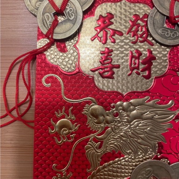 Year of the Dragon Money Luck Envelope 3 feng Shui Coin Set - Picture 10 of 12